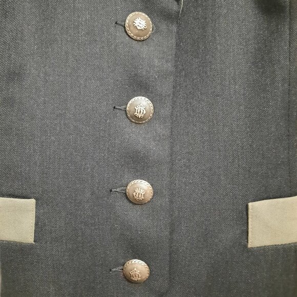 Vintage Fourmy Vest, Black/Grey, Size 10 - Picture 2 of 5